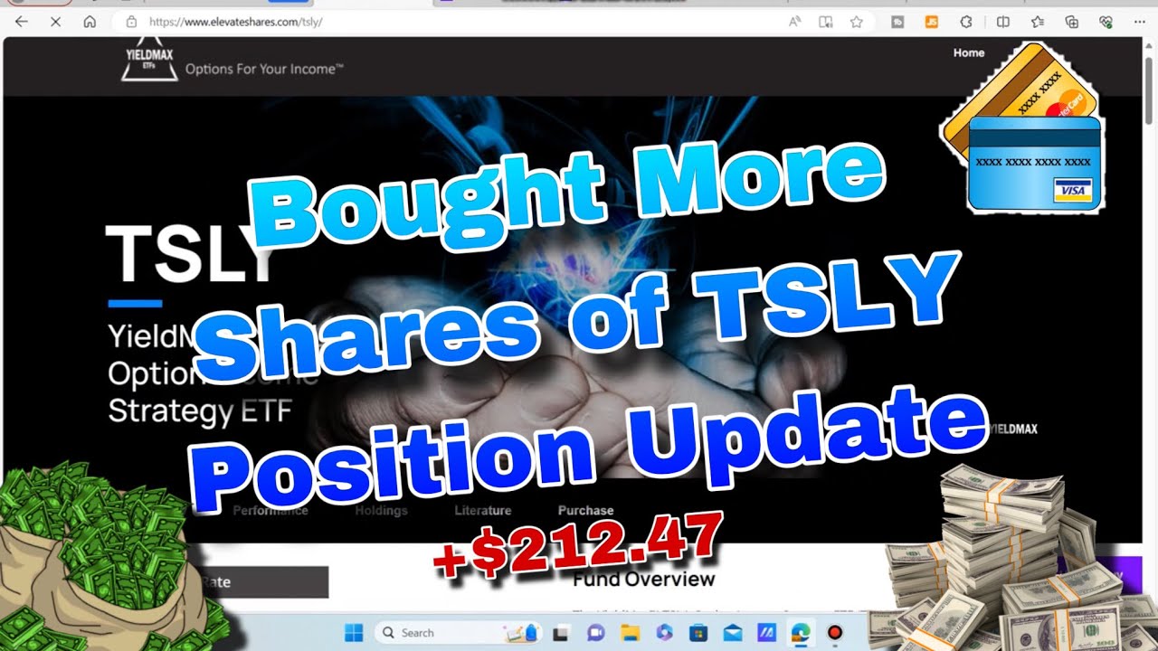 Bought MORE (TSLY) YieldMax TSLA Option Strategy ETF Before