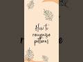 How to recognize patterns