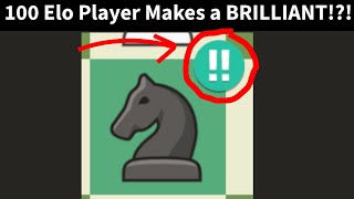 100 Elo Player Makes a BRILLIANT!?!