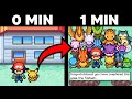 I 100 this pokemon game in 1 minute