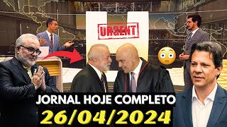 Jornal Hoje  Sexta feira 26/04/2024 Completo