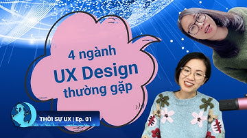 4 common UX Design types | 4 ngành UX Design thường gặp