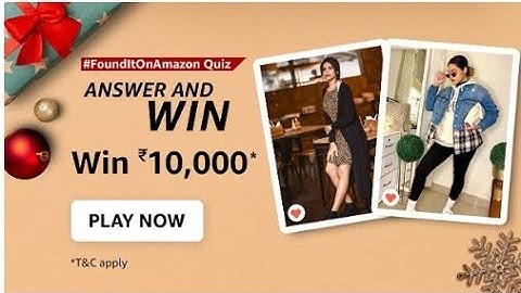 Amazon FoundItOnAmazon Quiz | December 2022 | Rs.10000 | Today Answers | Amazon Pay Balance Answer