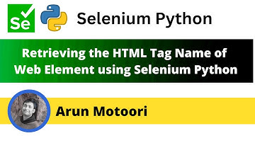 Retrieving the HTML tag name of Web Element on Page (Selenium Python)