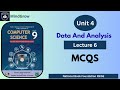 Class 9 Computer Science | Chapter 4 Data and Analysis | Exercise MCQs with Answers | FBISE
