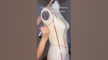 How I Draft My Sewing Patterns #fashiondesign