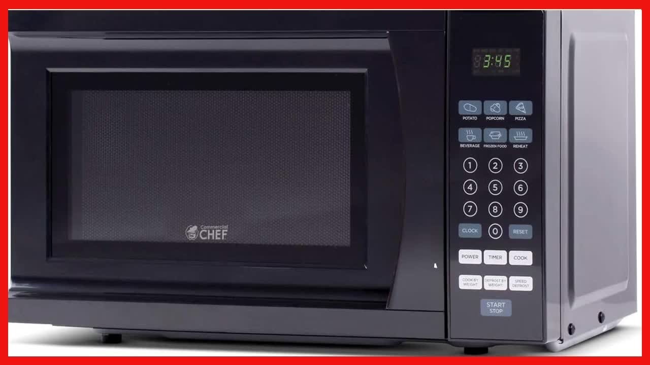 Commercial Chef CHM770B Countertop Microwave, 0.7 Cubic Feet, Black YouTube