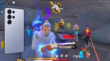 📲🦇 FreeFire Samsung Galaxy S25 Ultra⚡ Full Gameplay 🥵 90% Headshot Rate ❤⚡Default Dpi 532 ⚙️ 120Hz 🔥