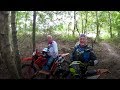 Fast old men on dirt bikes single track