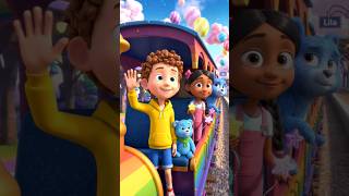 Magical Rainbow Train Adventure 🚂🌈 | Cute Cartoon Shorts