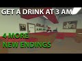 🥤Get A Drink At 3AM🥤 4 More New Endings Roblox