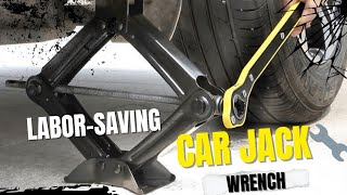 Car Jack Ratchet Wrench Tool | Easy & Labor-Saving Car Repair Jack for Emergency Use