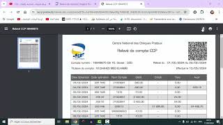 كيفية إستخراج كشف الحساب Relevé de compte CCP