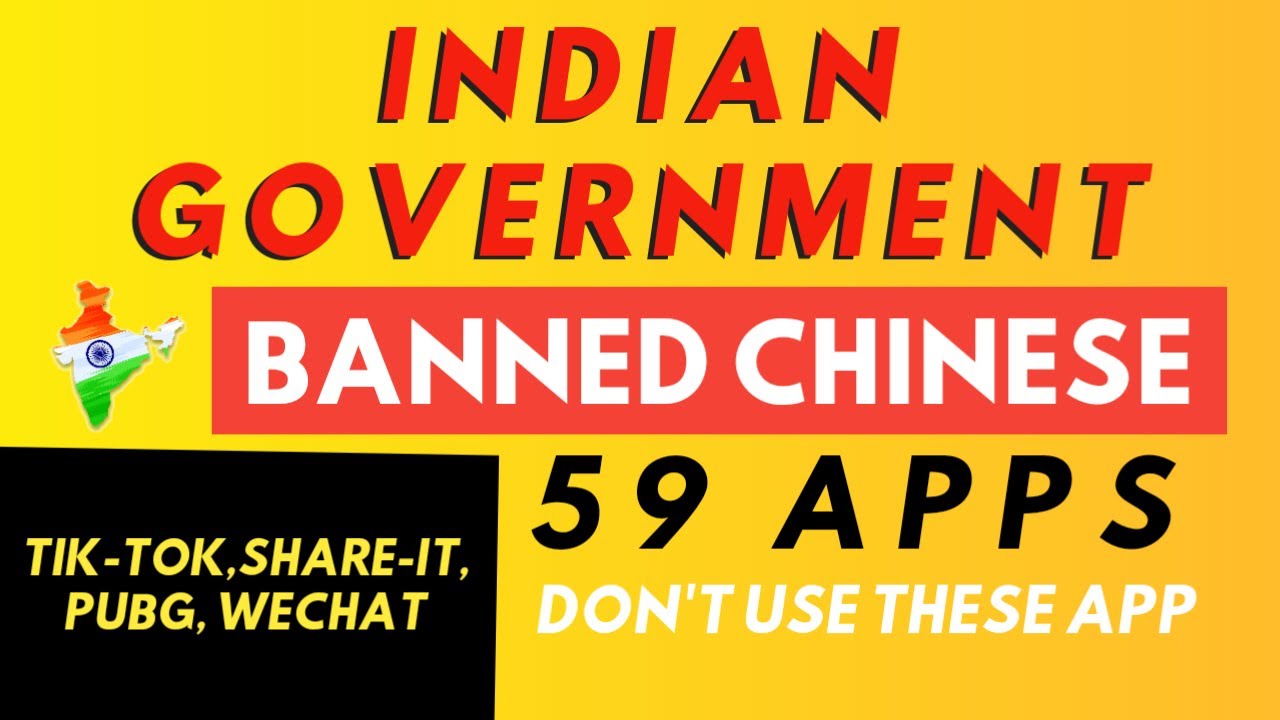 [OFFICIAL] Indian Govt. BANNED 59 Chinese App | Tik-Tok, We-Chat, Shareit and More App Banned