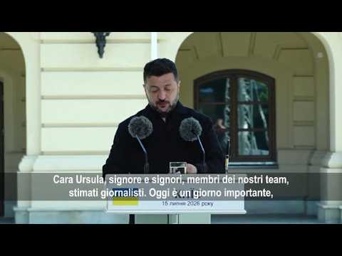 Video Von Der Leyen incontra Zelensky a Kiev: Nuova partnership di difesa 'Drone Deal'
