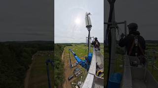 RockAmRing Demontage Mobilfunkantenne #shorts #automobile #rockamring #RAR #arbeitsbühne #festival