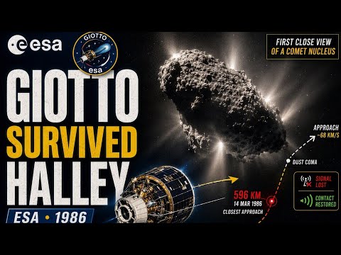 Giotto: How ESA Survived Halley’s Comet to Reveal Its Hidden Nucleus