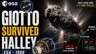 Giotto: How ESA Survived Halley’s Comet to Reveal Its Hidden Nucleus