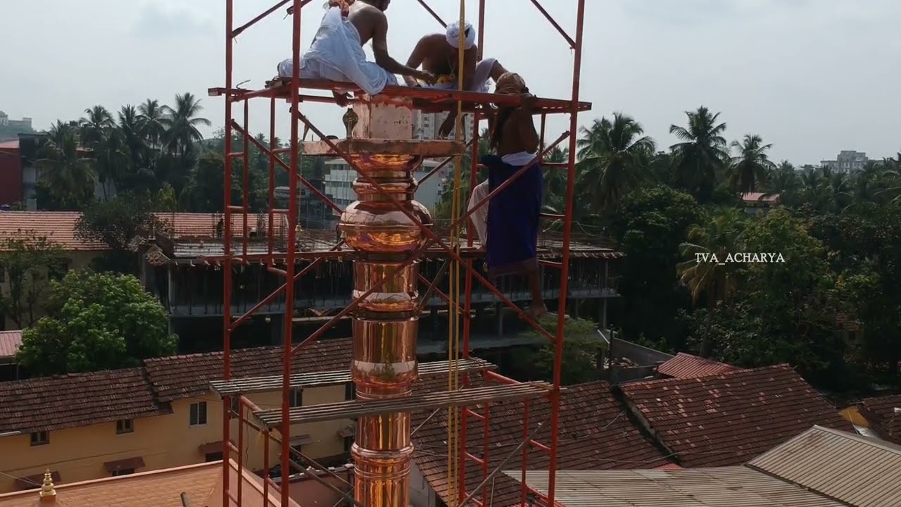 Shree Kalikamba Vinayaka Temple - Dwajastambha Pratisthaapane