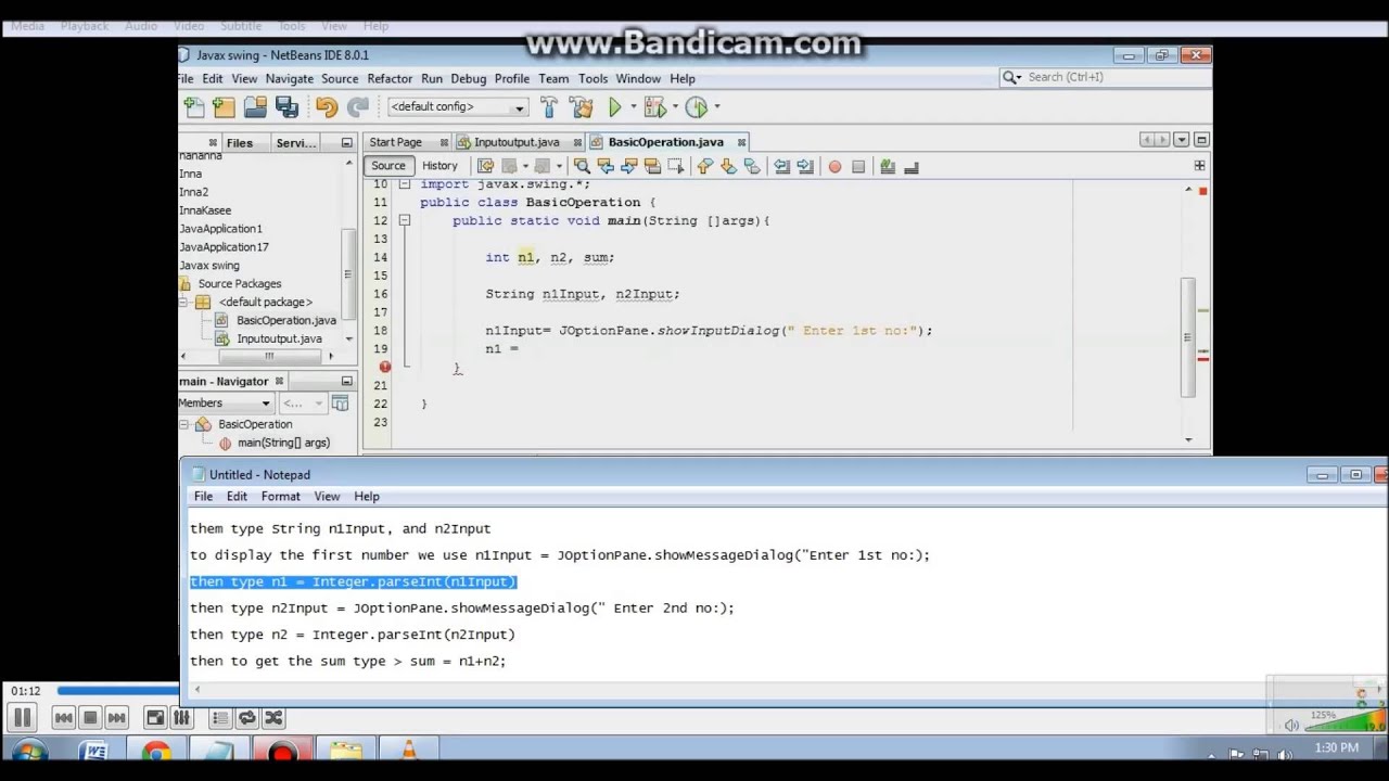 Java Programming- Using Basic IO(swing) - YouTube