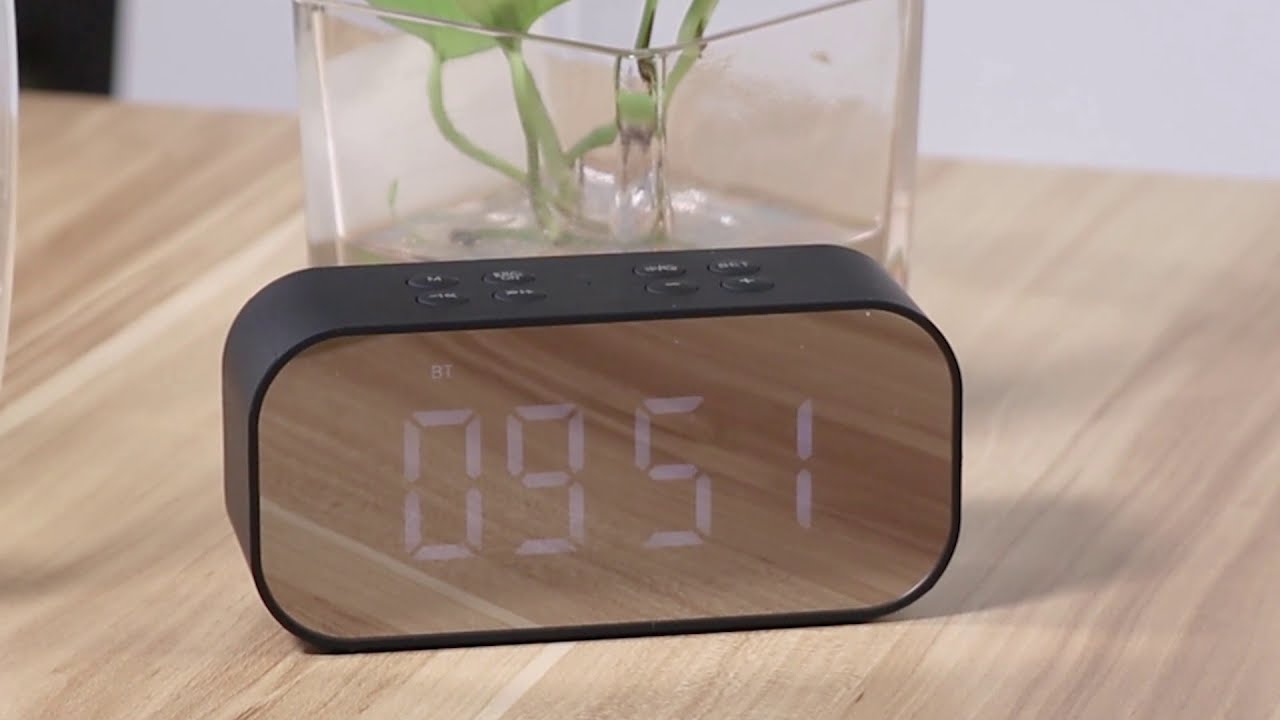Reloj Despertador Digital C/alarma Y Bocina Bluetooth Negro | Meses sin  intereses