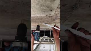 False Ceiling framing work #false #ceiling #framing #woodworking