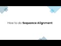 How to do Sequence Alignment in Photo51