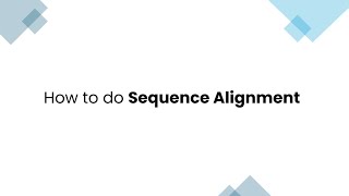 How to do Sequence Alignment in Photo51