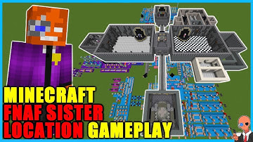I built a working FNAF Sister Location map in Minecraft (Build + Gameplay)