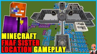 I built a working FNAF Sister Location map in Minecraft (Build + Gameplay)