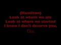 Hamilton -It's Quiet Uptown- Lyrics