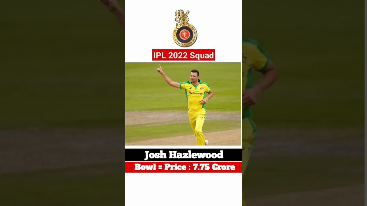 IPL 2022 RCB Full Squad  | 