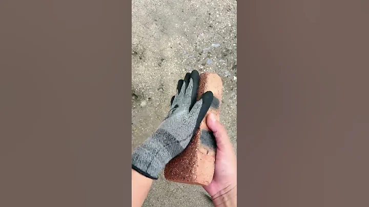 Double-layer dipped wear-resistant gloves#gloves#labor protection gloves#construction site