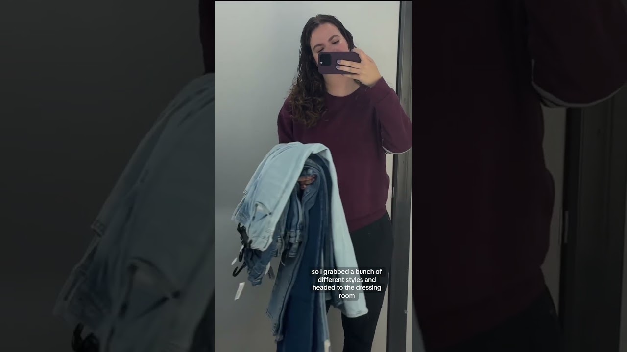 Finding jeans at Old Navy 4 months postpartum 