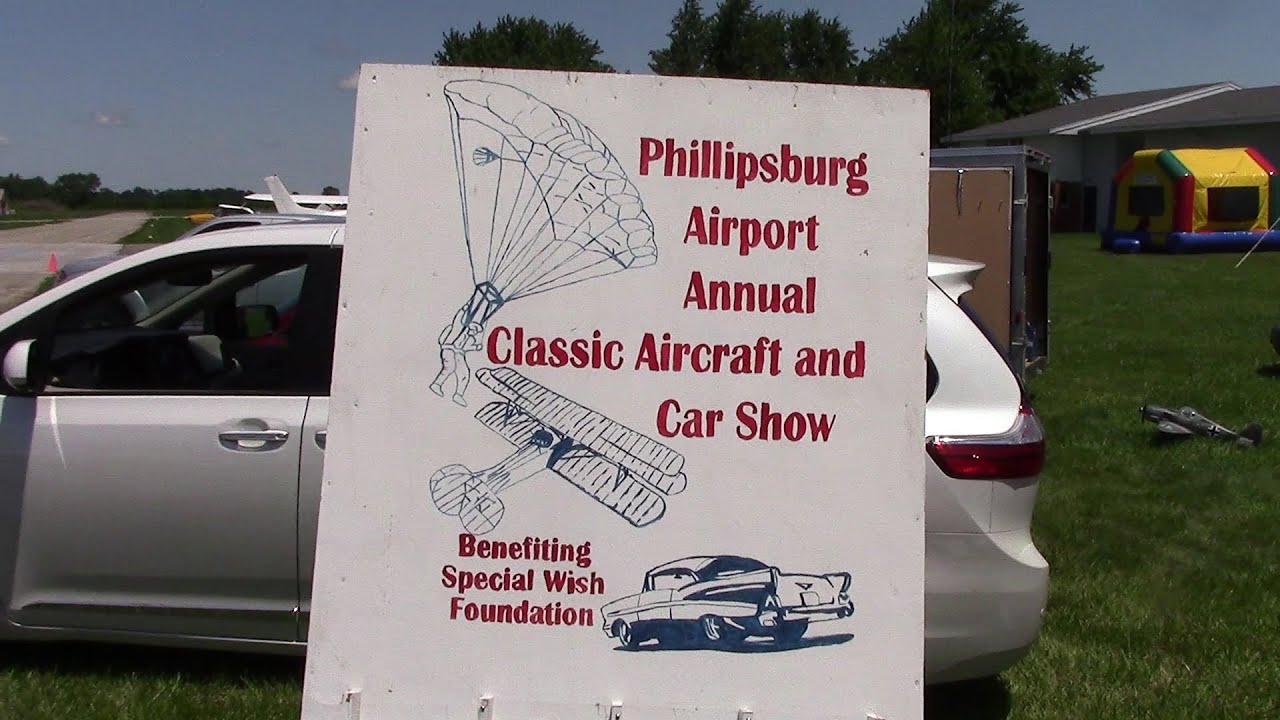 Car show at the Phillipsburg Ohio Airport on behalf of the Make A Wish