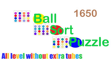 Ball Sort Puzzle Level 1650 🎯 All level without extra tube 😂 Game Walkthrough 😘