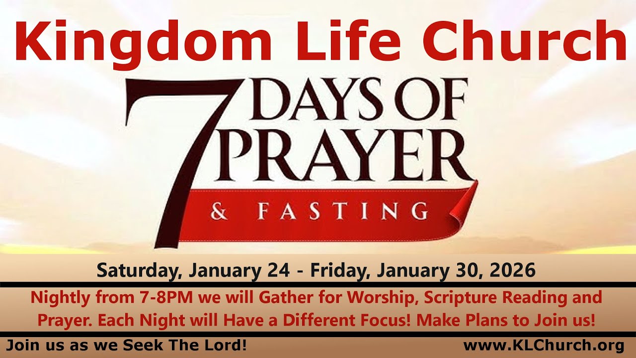 Kingdom Life Church - Prayer and Fasting Night 2 - January 25 2026