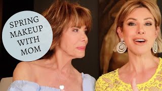 MAKEUP FOR WOMEN OVER 60 | Doing Mom’s Soft Spring Makeup | Dominique Sachse