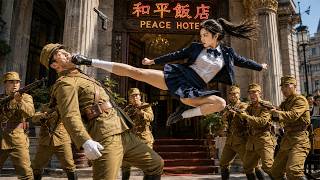 日軍囂張欺負醉酒美女，誰知她竟是頂級格鬥高手，一人獨戰十大強敵！⚔️ 抗日 | 甄子丹 | 动作电影 | MMA | Kung Fu screenshot 2
