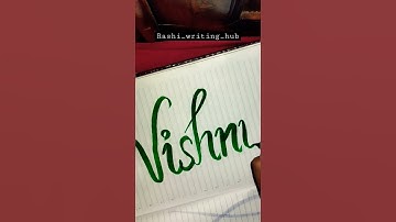 Vishnu......     #shorts #viral #viralvideo #commentyourname #love #handwriting #nameart #vishnu