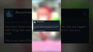 Doki doki literature club Steam reviews 😂😂 #dokidokiliteratureclub  #review #shorts