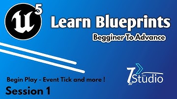UE5 Blueprints Begin Play - Event Tick - Event PreConstruct #ue5 #blueprint Learn Blueprint Code UE5