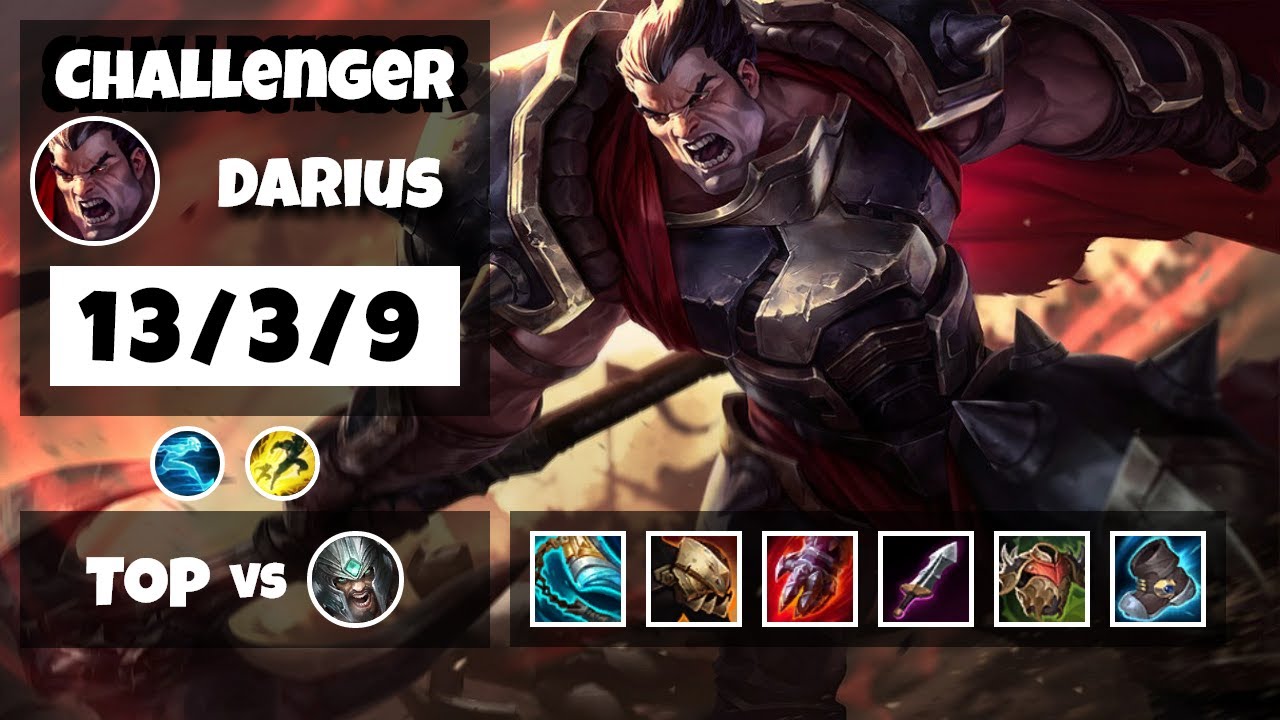 Darius vs Tryndamere TURKISH Challenger TOP (13/3/9) v11.17 YouTube