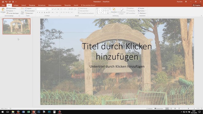 Powerpoint Bild Transparent Machen Als Hintergrund Einfugen Komplett Tutorial Youtube