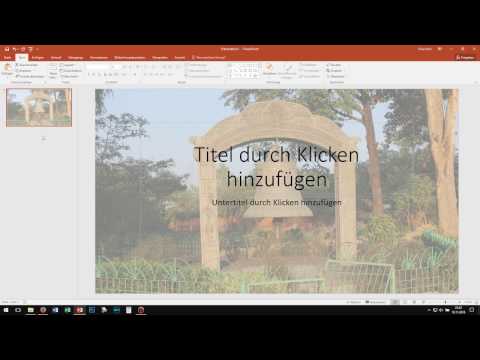 Video: So Erstellen Sie Einen Präsentationshintergrund In PowerPoint