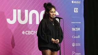 Jessie Reyez  Wins Juno Award R And B Soul Recording Of The Year At The 48th Annual Juno Awards
