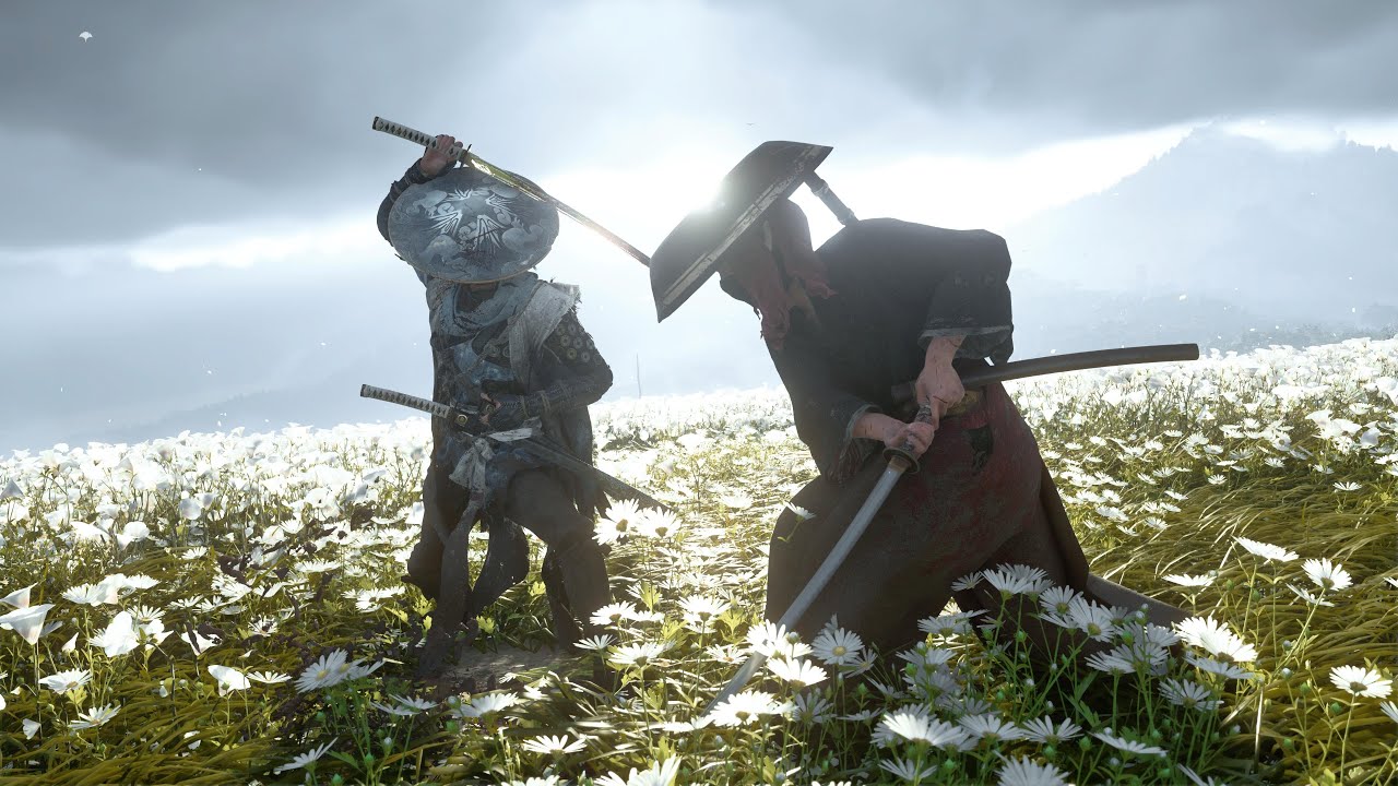 Ghost of Yotei - Duel Among Graves - Perfect Onryō Combat - [4k Cinematic Style]