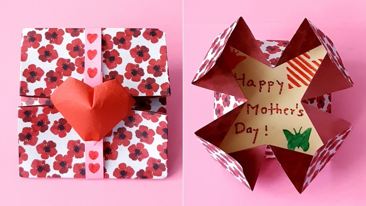 Easy Origami Greeting Card DIY Greeting card Mother's Day Greeting