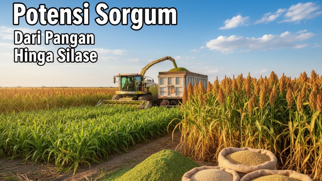 Sorgum Sekali Tanam Panen 3 Kali, Dari Pangan Hingga Silase