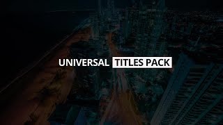 Stylish Titles Premiere Pro Templates